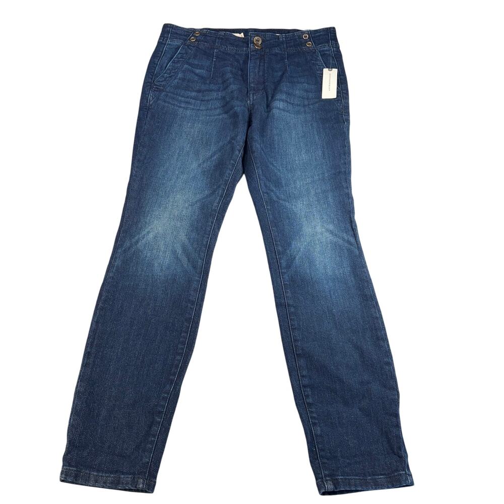 NWT Pilcro womens high rise skinny dark wash jeans. Size 30 ankle. no distress